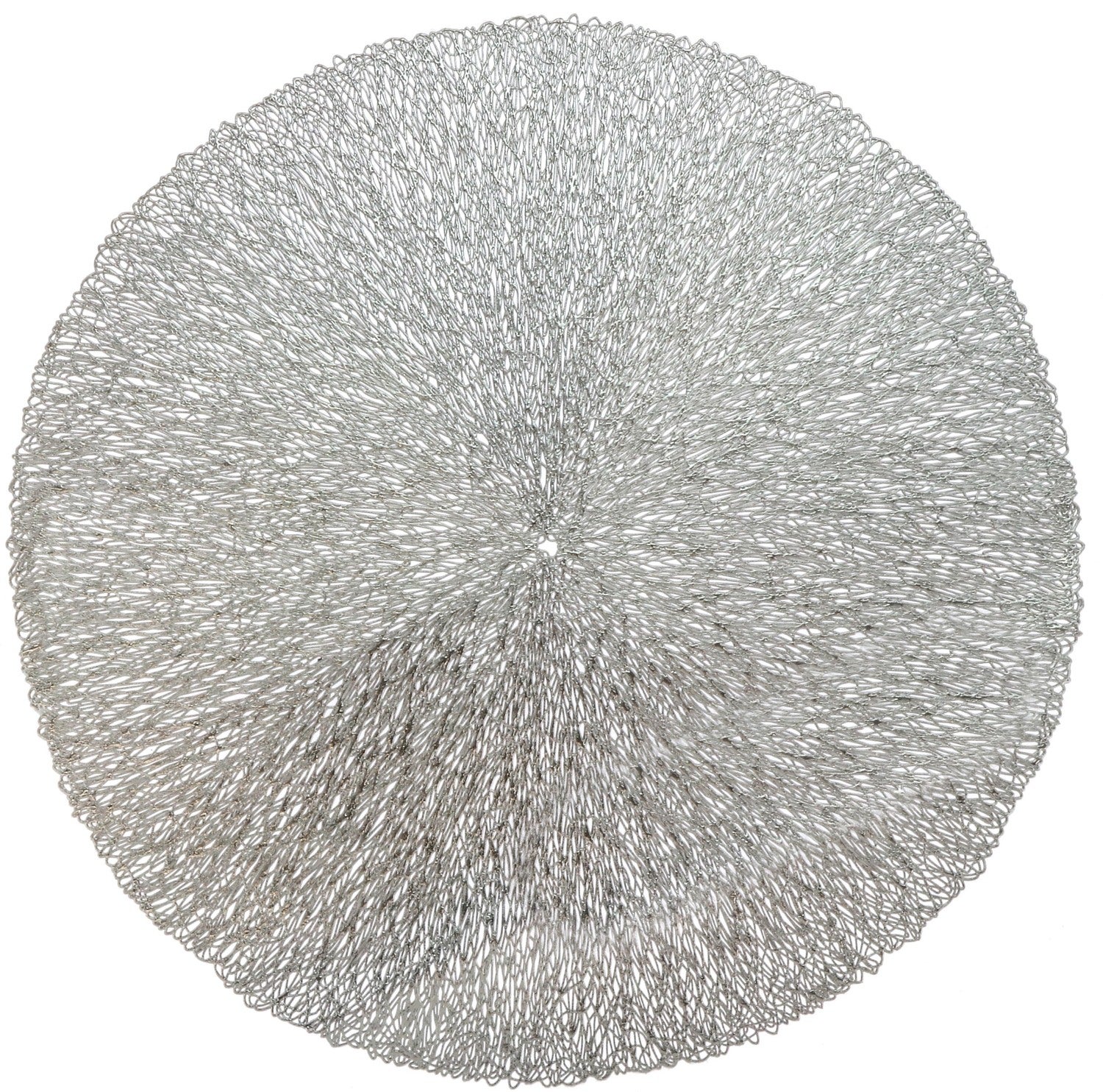 Unique Living placemat Ciara zilver D 38 cm