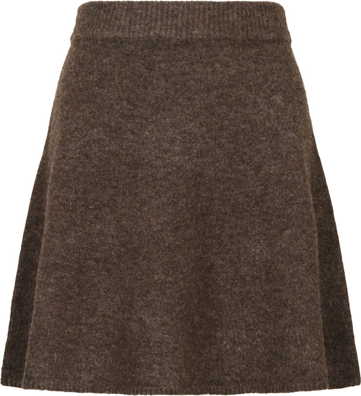 Neo Noir Gisa Knit Skirt Brown melange