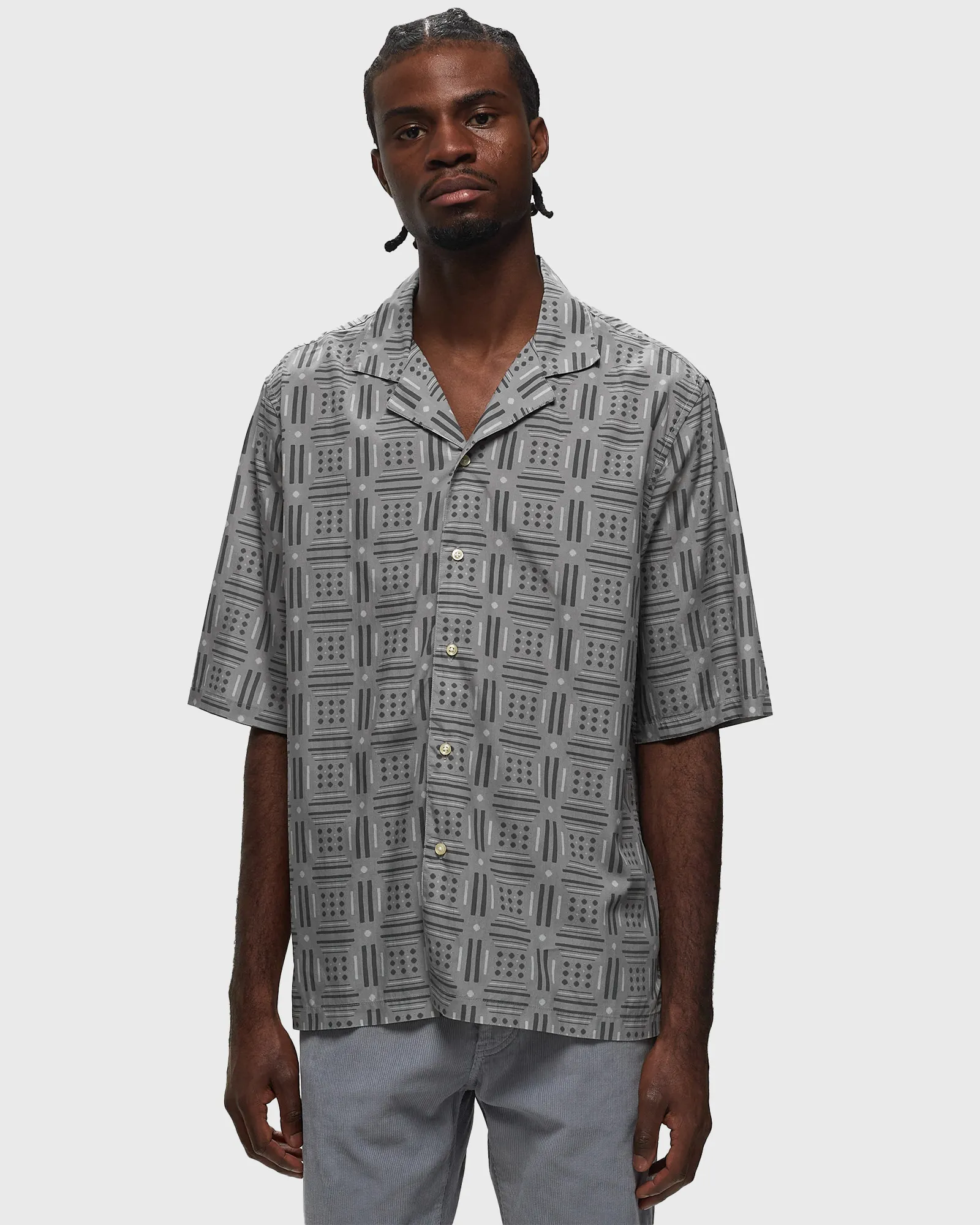 Officine Générale EREN SS ITL CLY CO GEOME PRINT SHIRT