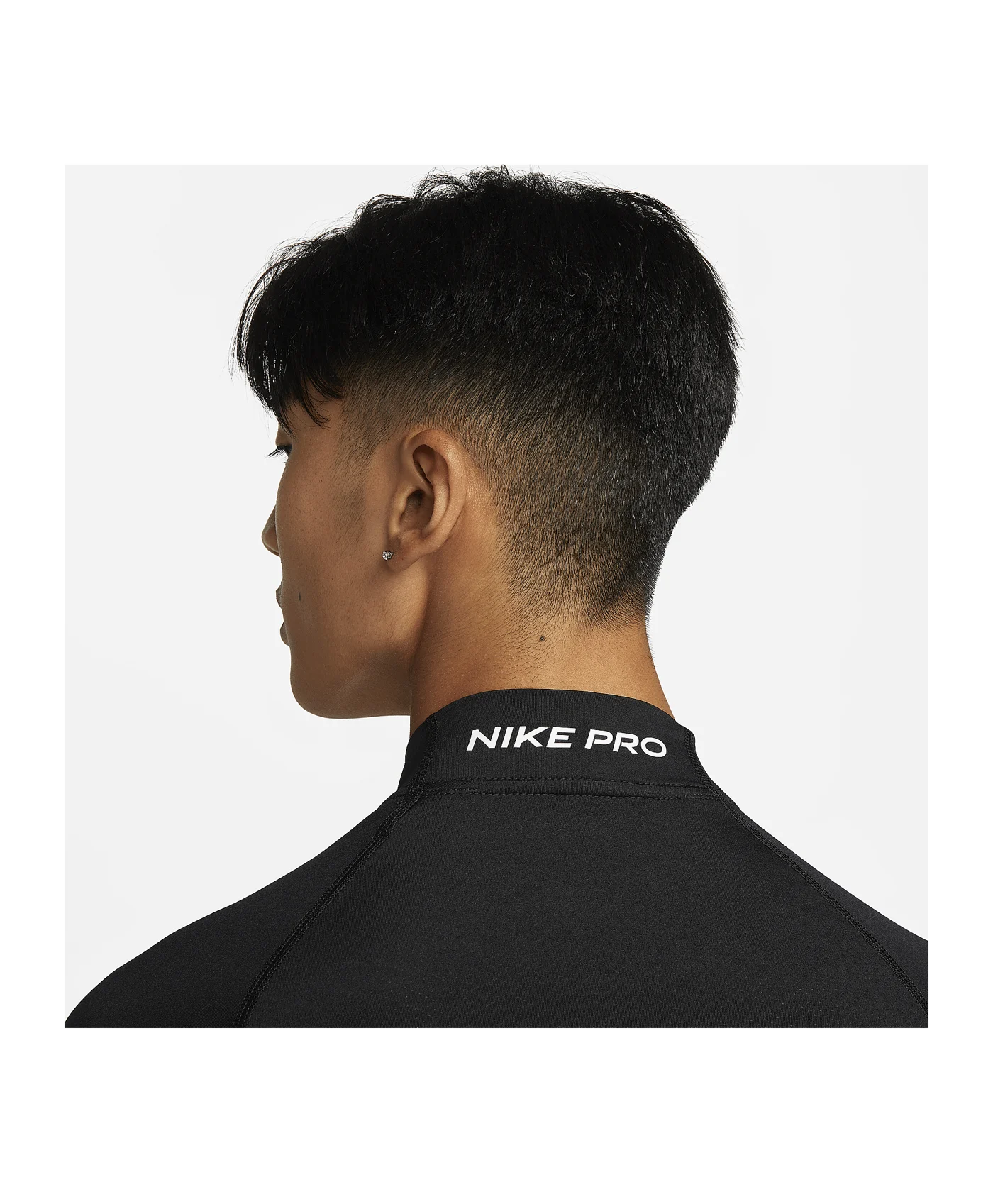 Nike Pro Mock langarm Training Schwarz F010