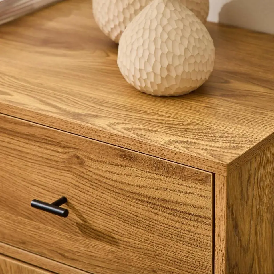 CALICOSY - Ladekast ALIA - Licht hout - 79x90x39 cm
