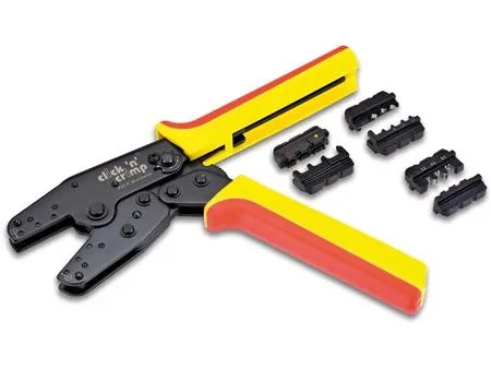 CIMCO Pressetang for Csslr teknikmed presseindsatse for kabelskoog stikforbindelser MC 3 og MC 4