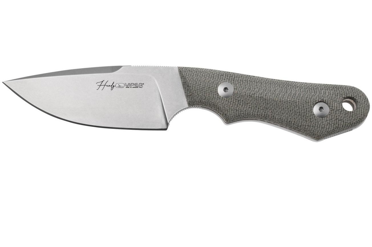 Viper Handy VT4040CG Green Micarta, vaststaand mes