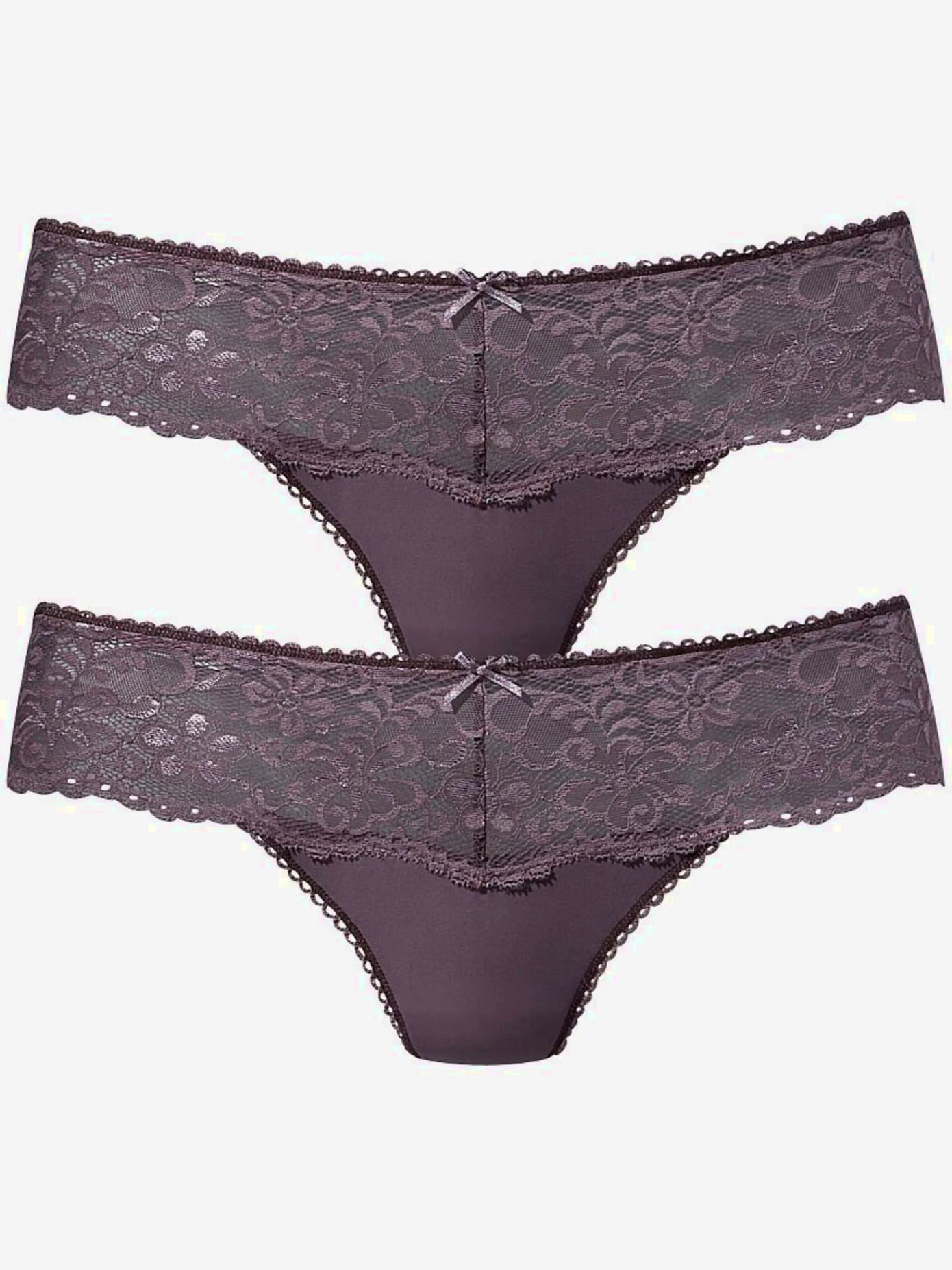 Beau string avec large ceinture de dentelle nuance