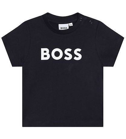 BOSS T-Shirt - Navy m. Weiß