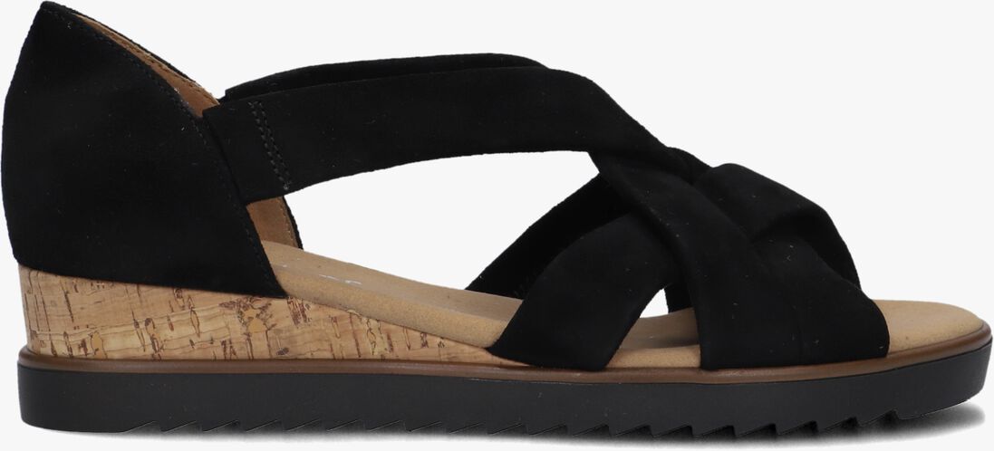 zwarte gabor sandalen met hak 782