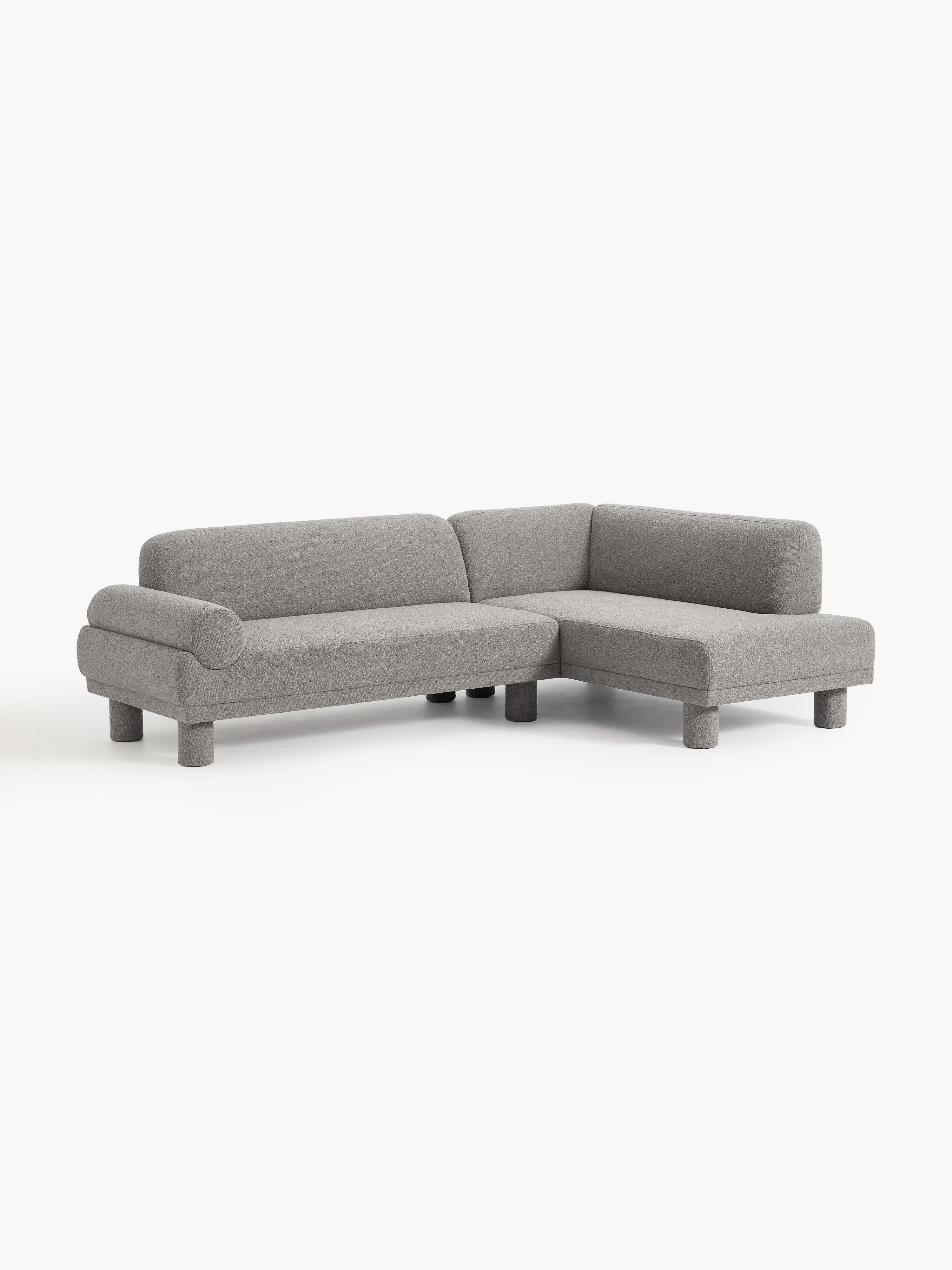 Bouclé hoekbank Lilo