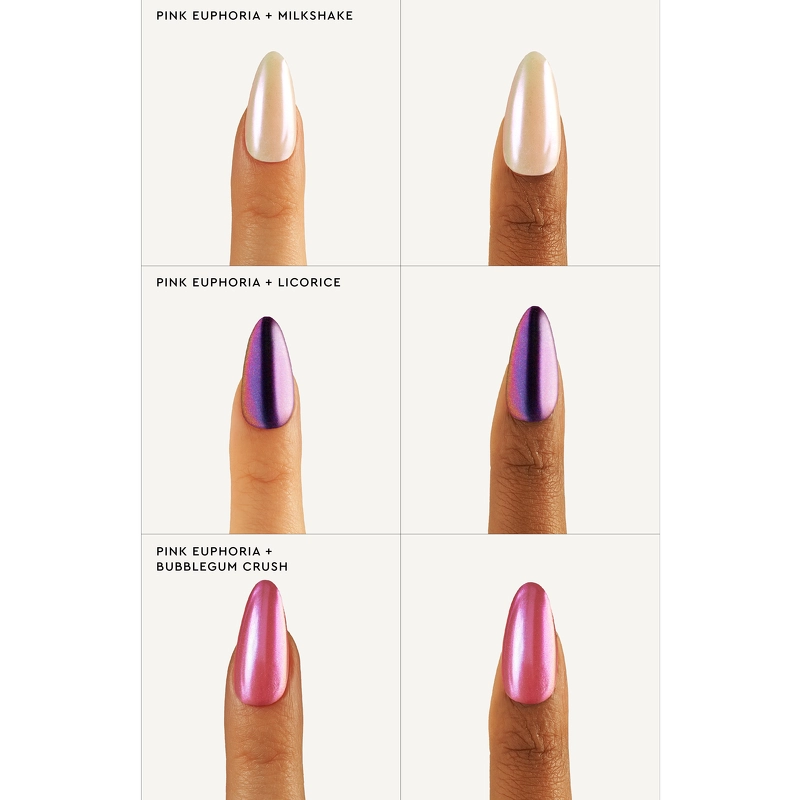 Le Mini Macaron Stardust Collection Liquid Nail Powder 2 ml - Pink Euphoria