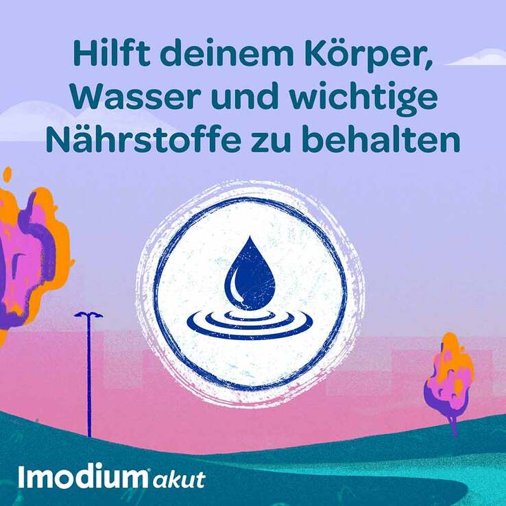 Imodium akut Duo - bei akutem Durchfall mit Blähungen, 6 St