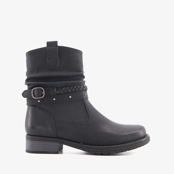 Blue Box dames enkellaarsjes zwart