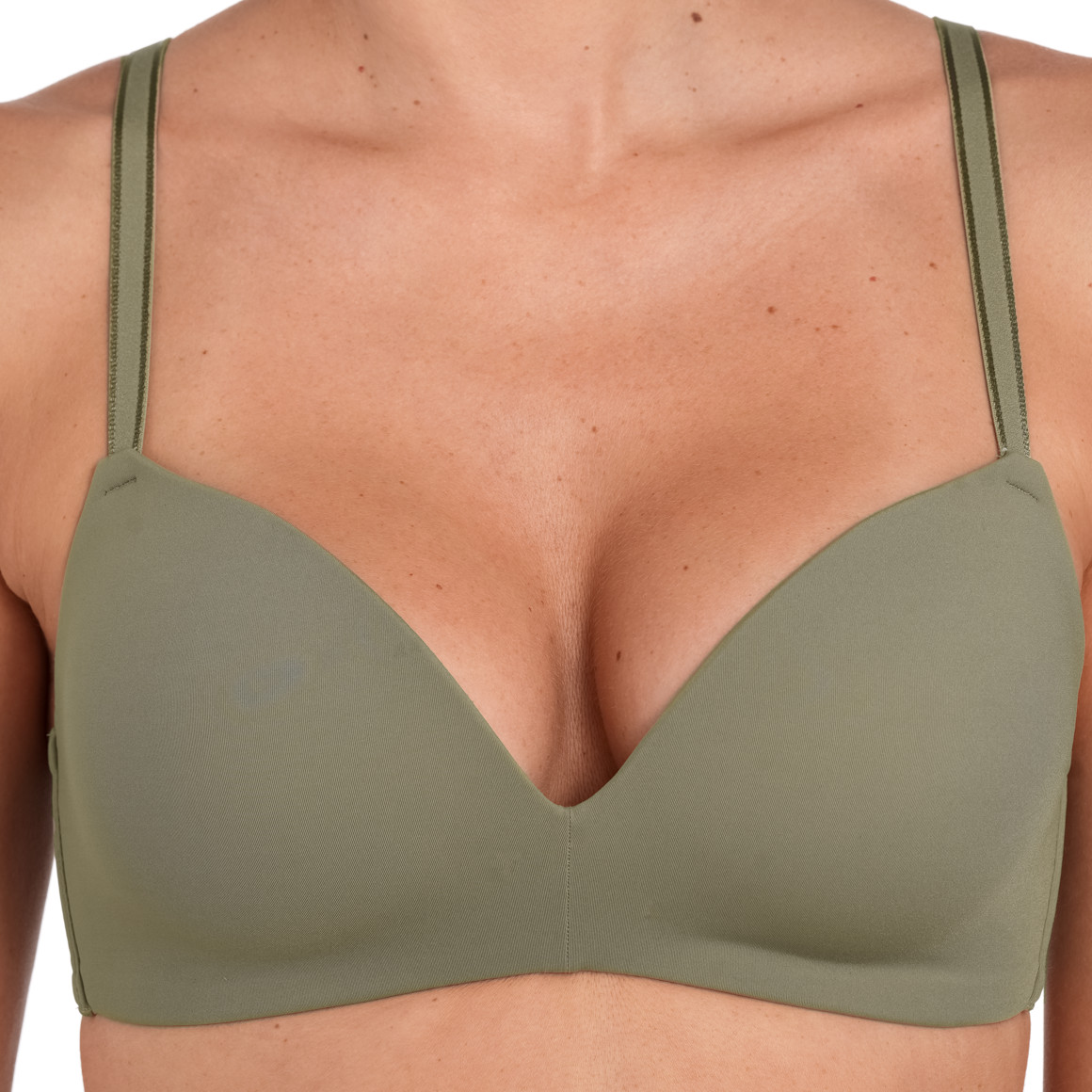 Gina Benotti Damen Soft-BH im Basic-Look oliv