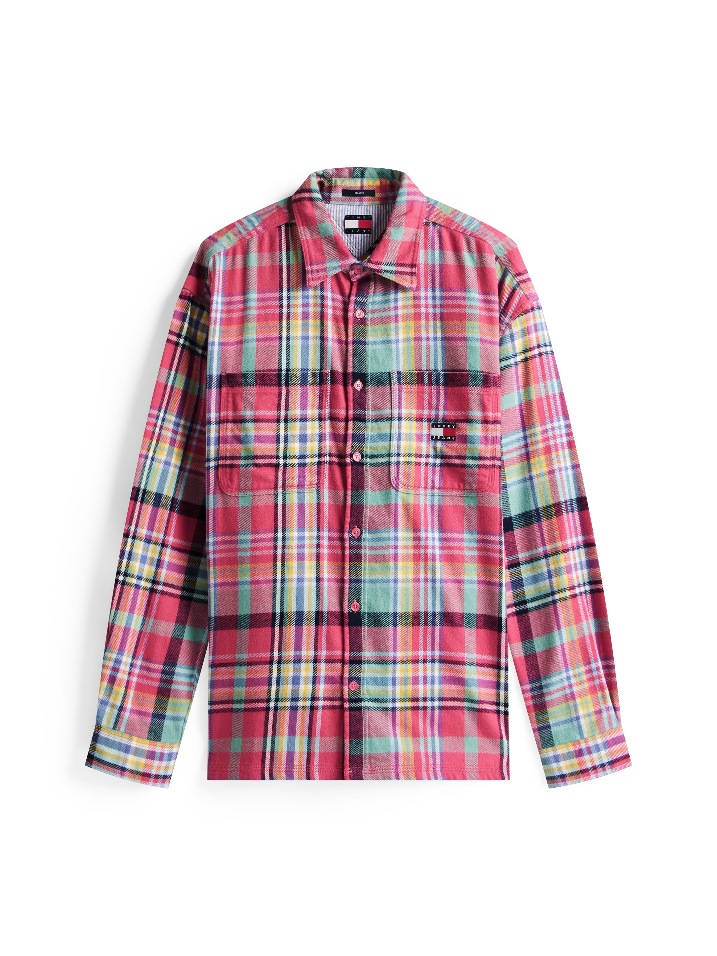 Tommy Jeans Hemdjacke »TJM UTILITY FLANNEL OVERSHIRT« Oversized Fit, Baumwolle