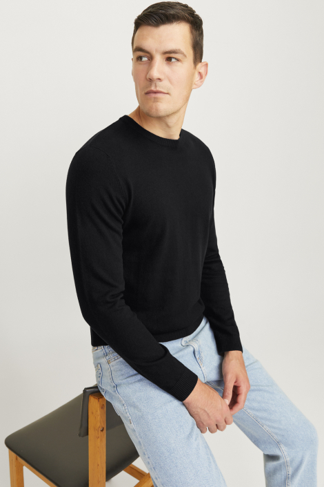 JJ Rebel zwarte heren trui