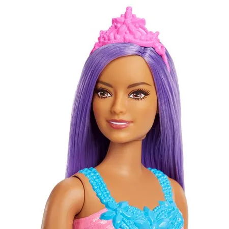 Barbie Dreamtopia Prinzessinnen-Puppe (kurvig, brünettes Haar)