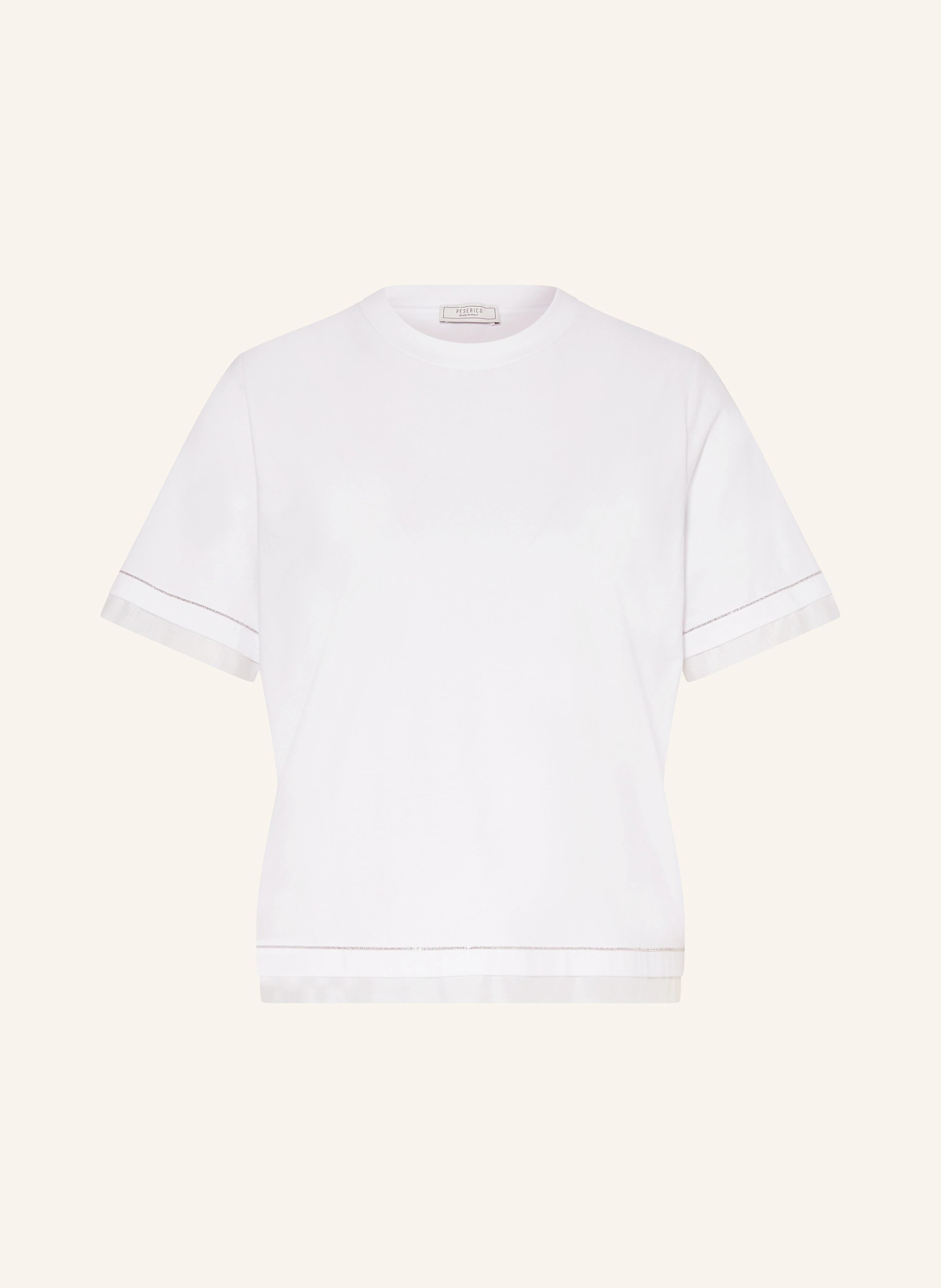 PESERICO T-Shirt mit Schmucksteinen