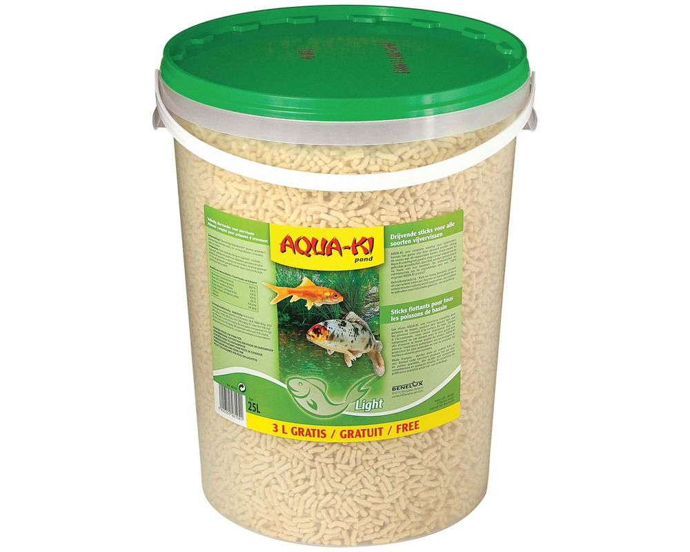 Aliment poissons sticks jaune aqua-ki 25 litres