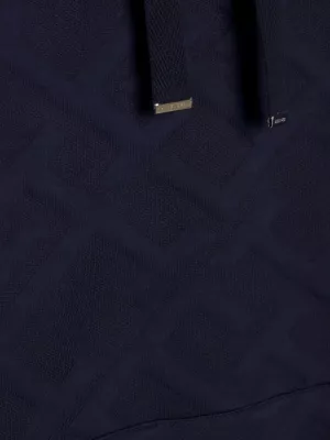 Moletom oversized com monograma TH em relevo