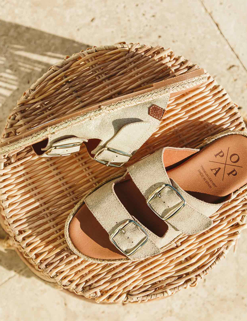 POPA MULES GALDANA CUIR OR