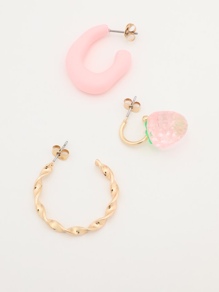 Conjunto de 3 brincos - Variados