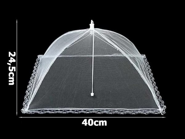 Myggnett / Fluenett til spisebordet / mat / Friluftsliv 40x24cm