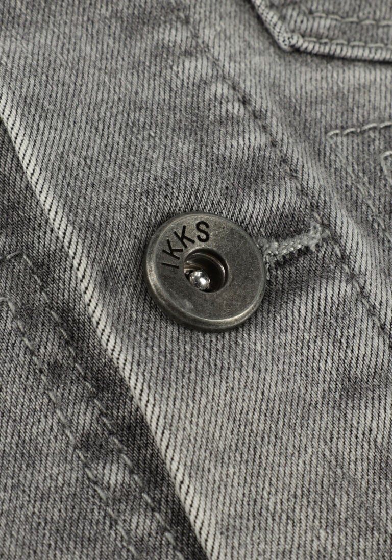 IKKS grijze ikks spijkerjas veste denim