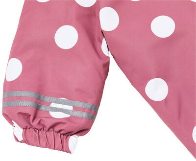 Petite Chérie Atelier Amour Vinterdress Baby, Big Dots Mesa Rose