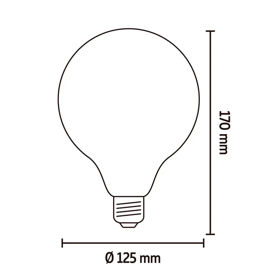 Calex Smart LED-globelamp G125 - goudkleurig - 7W