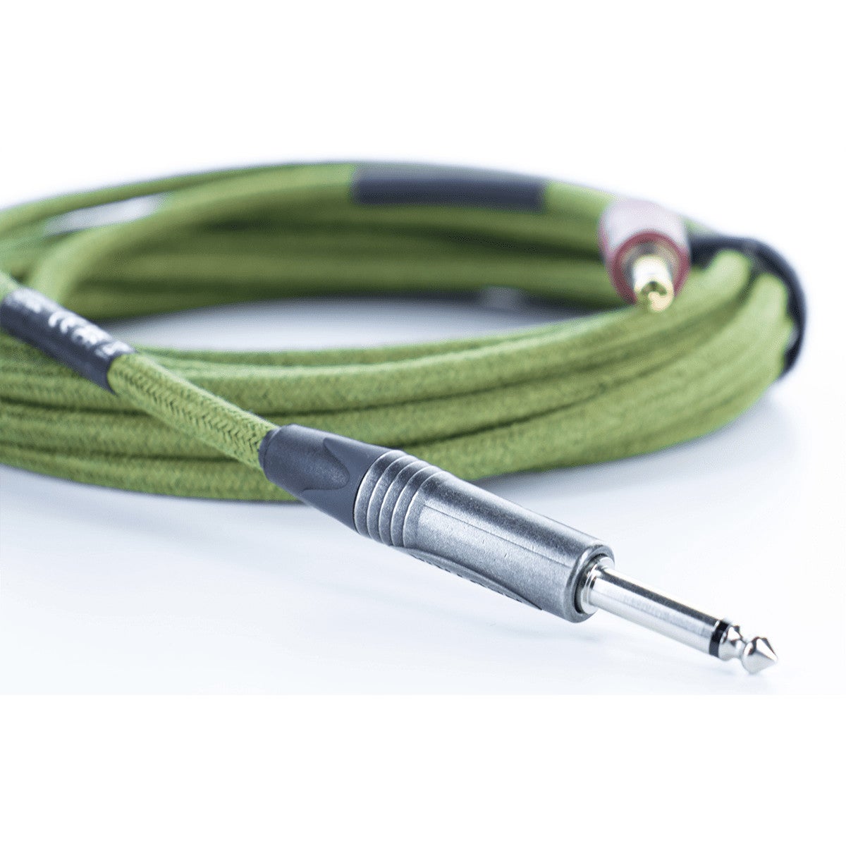 Cordial Ecohemp 6PP Silent instrumentkabel groen mono jack Neutrik recht Silent 6 m