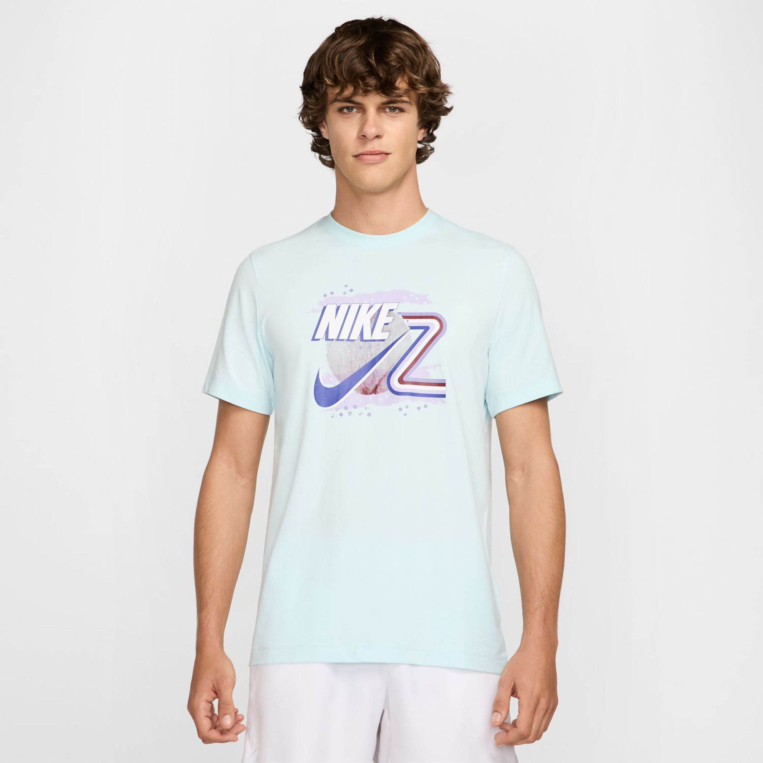 Nike Court Dri-Fit Tee T-shirt Hommes - Bleu Clair