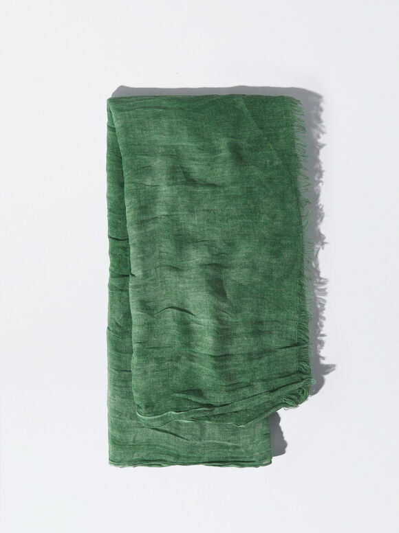 Pashmina desfiada - Verde