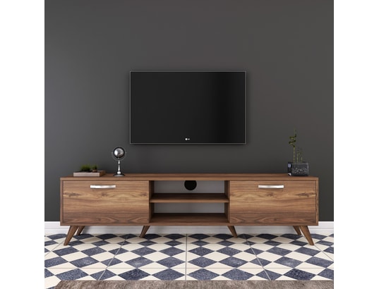 CONCEPT1 - Meuble TV A9 - 221 Noyer 180 x 48,6 x 35