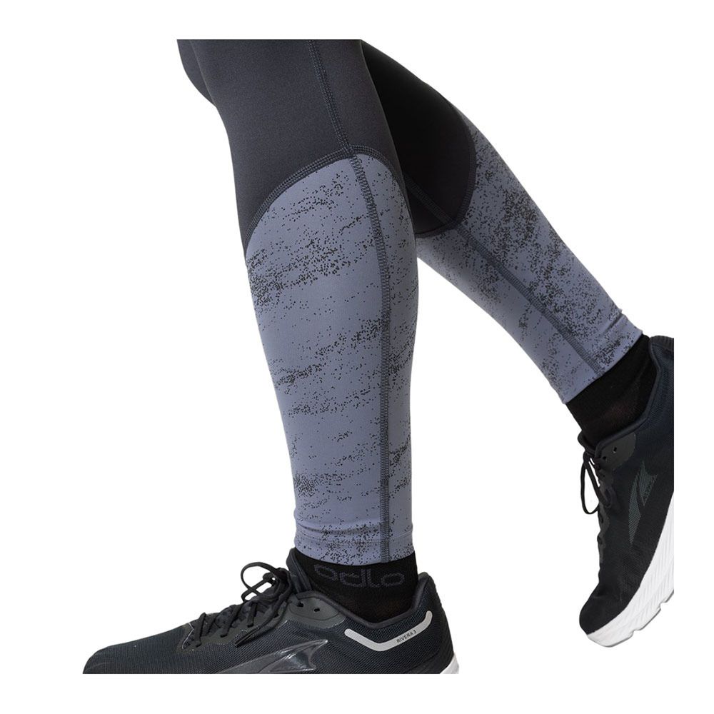 Odlo ESSENTIAL PRINT - Collant Femme india ink/folkstone gray