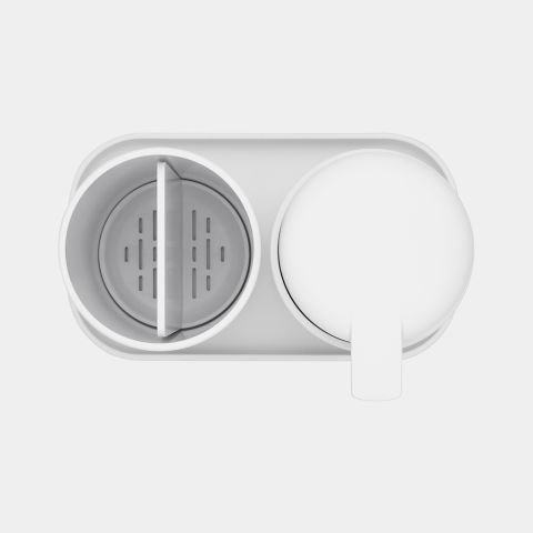 ReNew Badkameraccessoire-set, zeepdispenser, tandenborstelhouder en sc