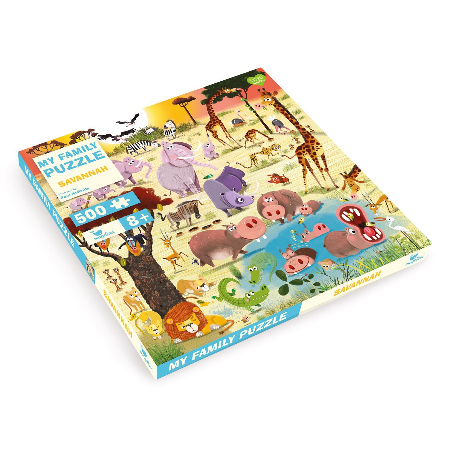 Puzzle MY FAMILY PUZZLE – SAVANNE 500-teilig