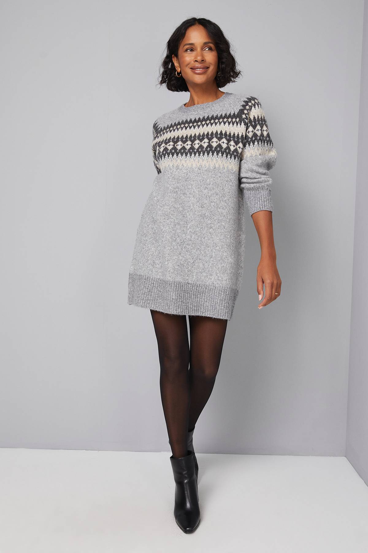 Wallis Robe Tunique Fairisle