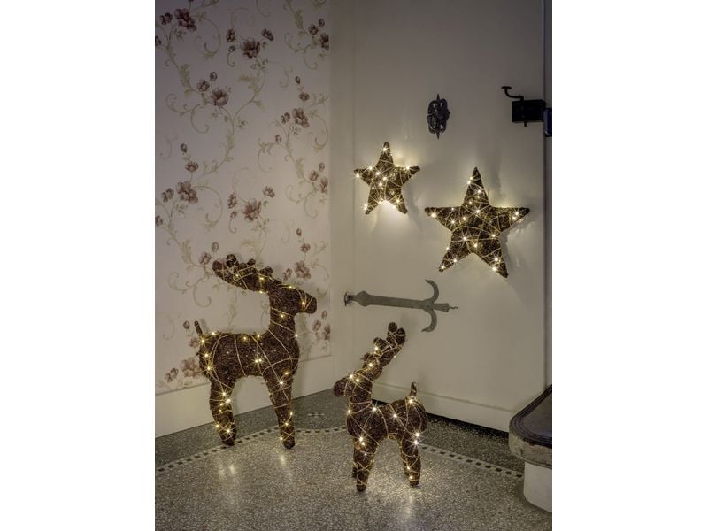 STT Natural reindeer, 60 Warmweiss LED Dekoration