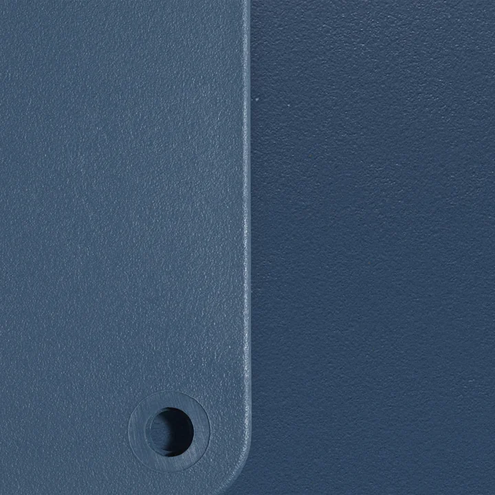 Vitra - Eames Plastic Side Chair DSR RE, meerblau / himmelblau (Kunststoffgleiter basic dark)