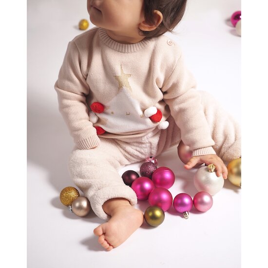 Noël Pull   Rose        de               P'tit bisou