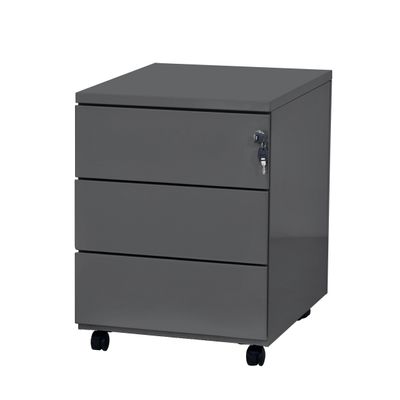Caisson mobile - 3 tiroirs - anthracite - 56,7 x 54,1 x 41,8 cm