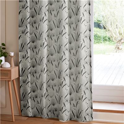 Paire de rideaux jacquard motifs japonisants