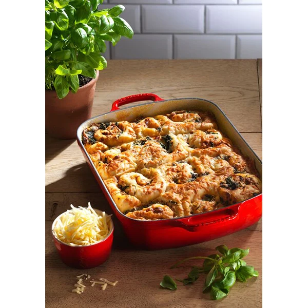 Plat rectangulaire fonte émaillée 37 cm Cerise Le Creuset
