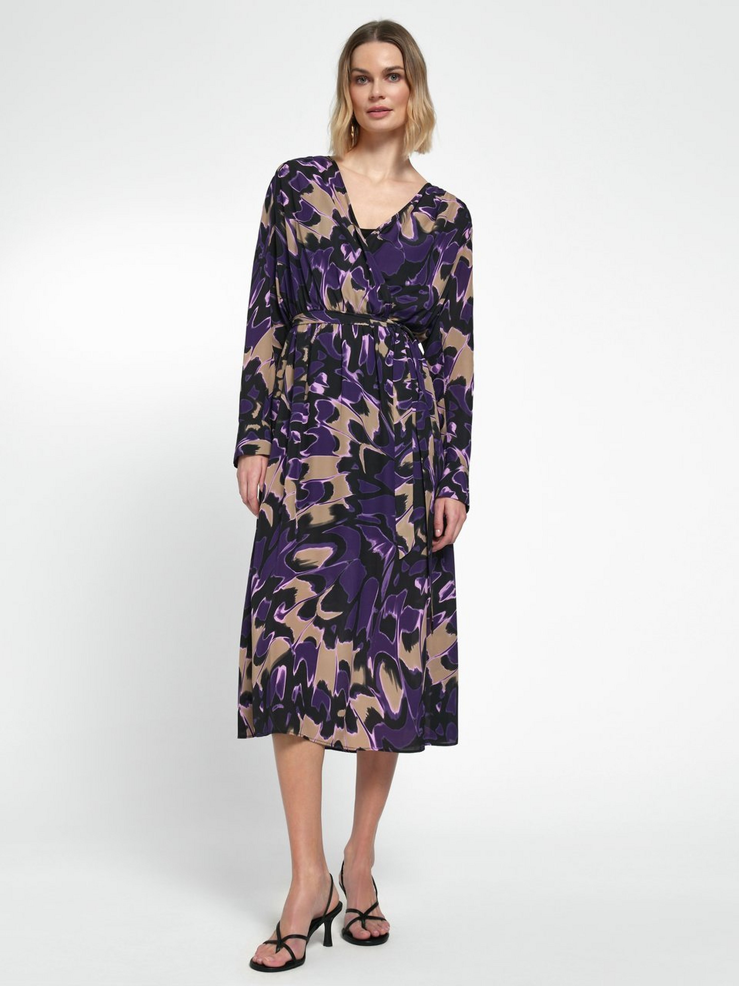 Kleid in Wickel-Optik