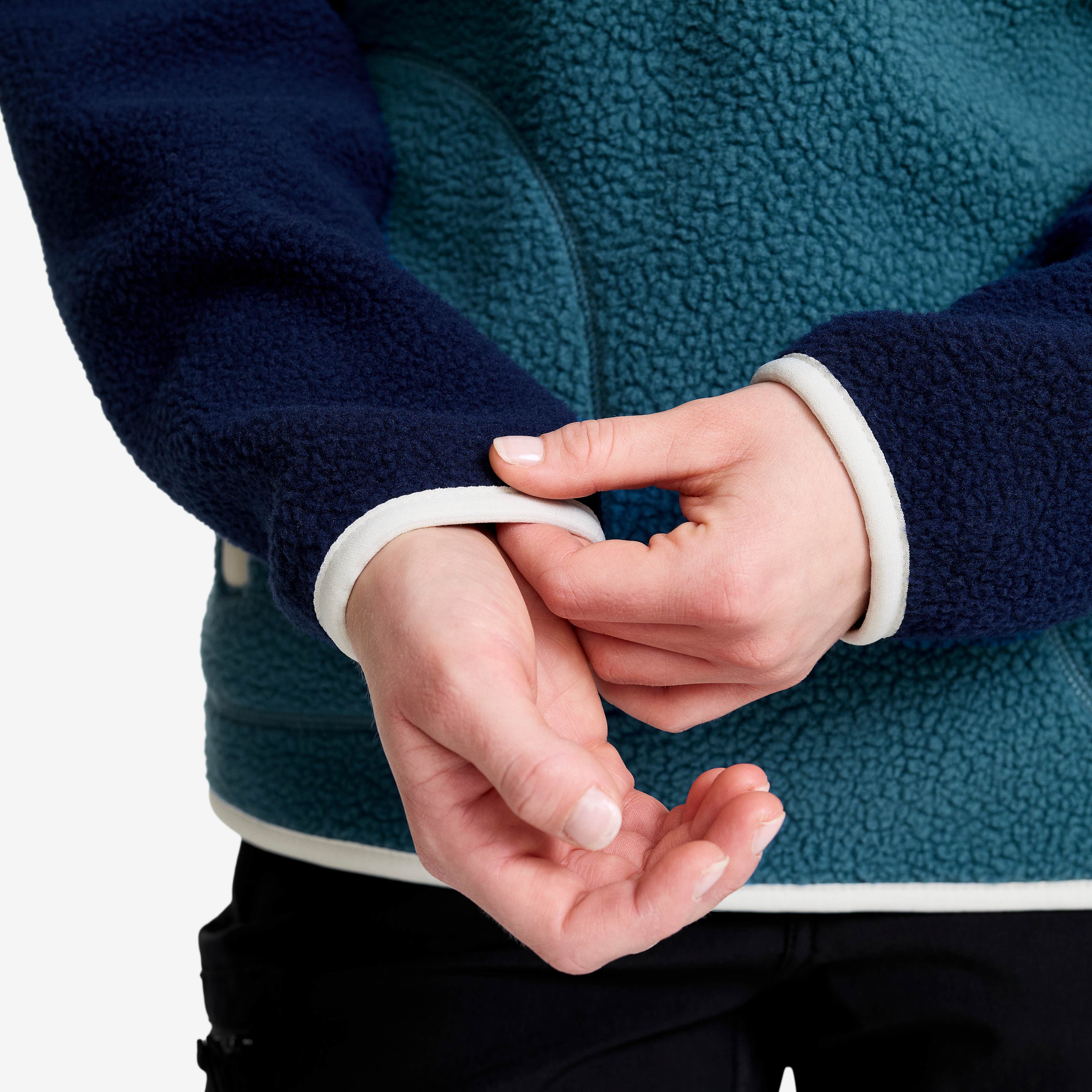 Canyon Half-zip Pile Fleece Dame Navy/Alaskan Blue
