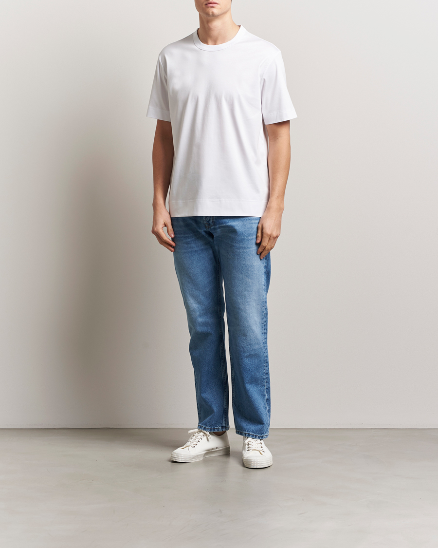 NN07 Pedro Mercerized Crew Neck T-Shirt White