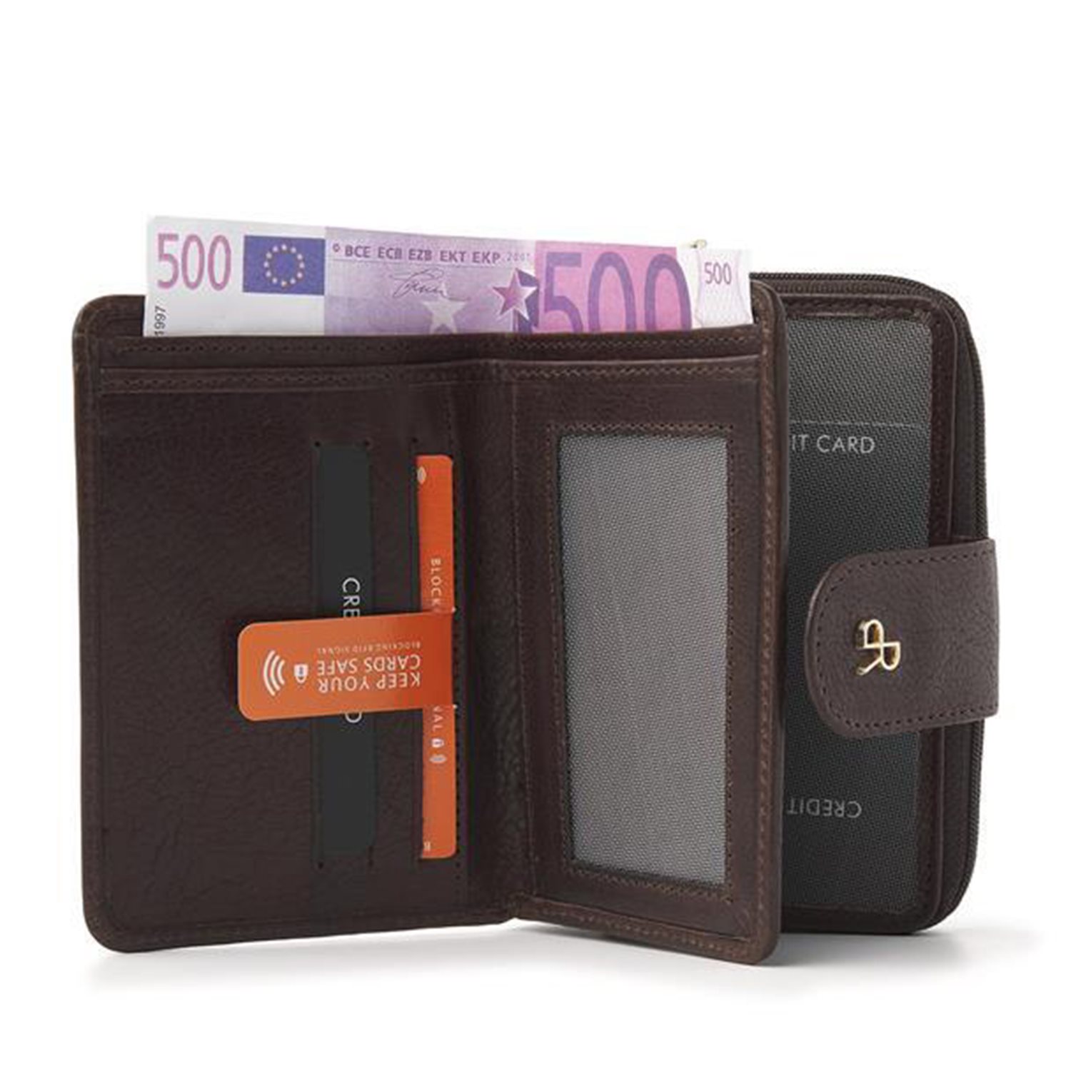 dR Amsterdam Milan Ladies Wallet 28123 brown