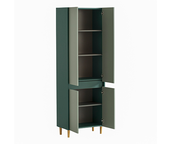Hochschrank »Lovis«, waldgrün/pistazie, 4 Türen
