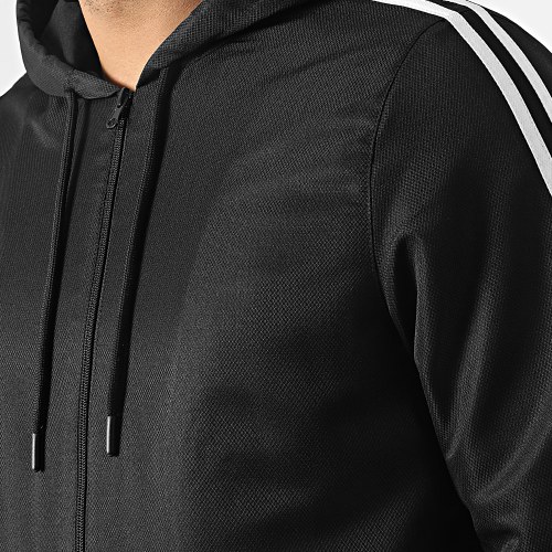 Ensemble De Survêtement Avec Bandes 0043 Noir