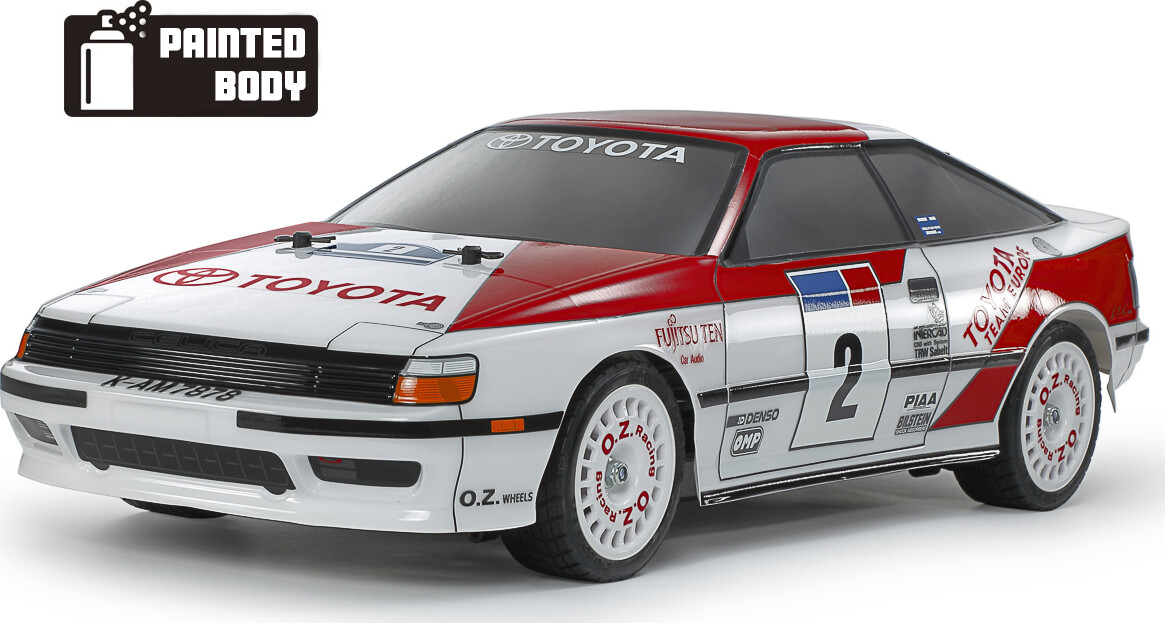 Tamiya - Rc Toyota Celica Gt-Four St165 Tt-02 Fjernstyret Bil Byggesæt - 1:10 - 47491