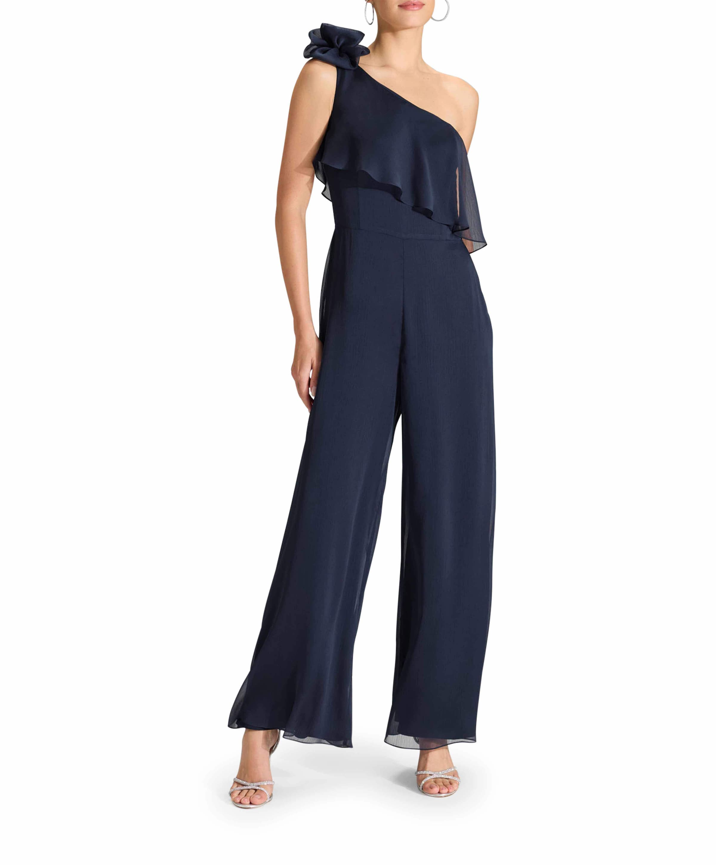 Swing One-Shoulder Jumpsuit blauw