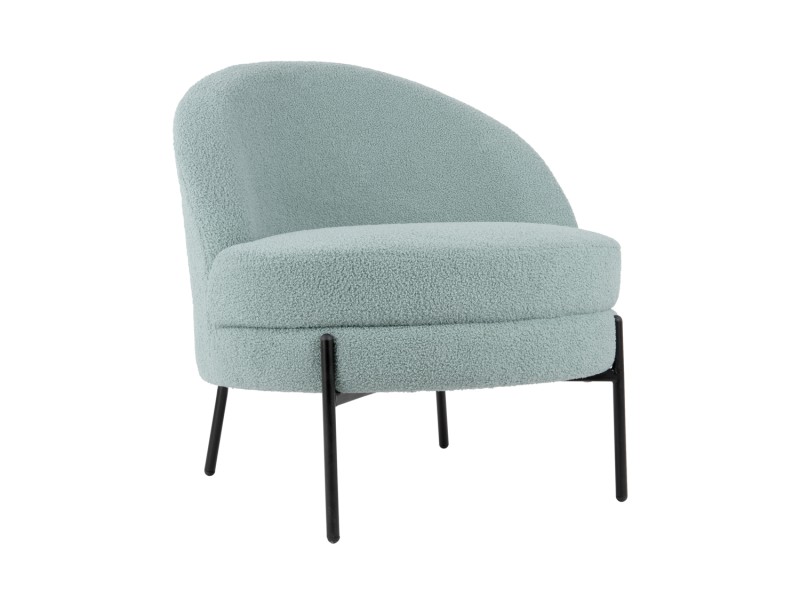 Chair Noble Teddy Curl LM2105BK Black